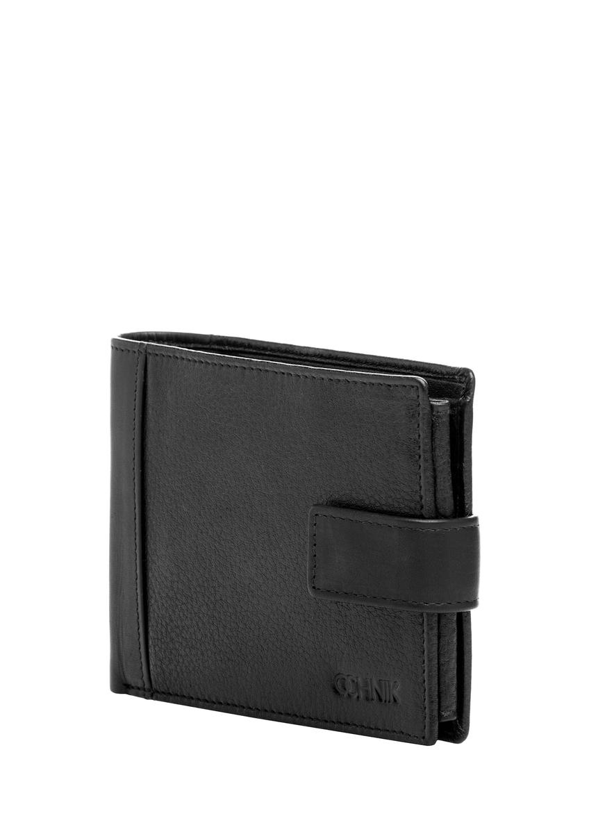 Black leather men's wallet PORMS-0680-99(W26)