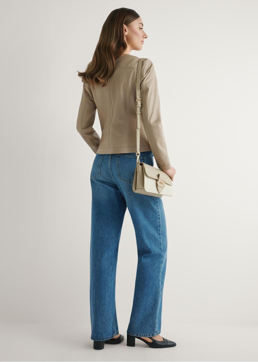 Cream women's messenger bag TOREC-1120-0P(W26)