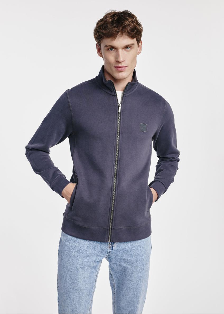 Graphite men's zip-up sweatshirt BLZMT-0061-95(W25)-01