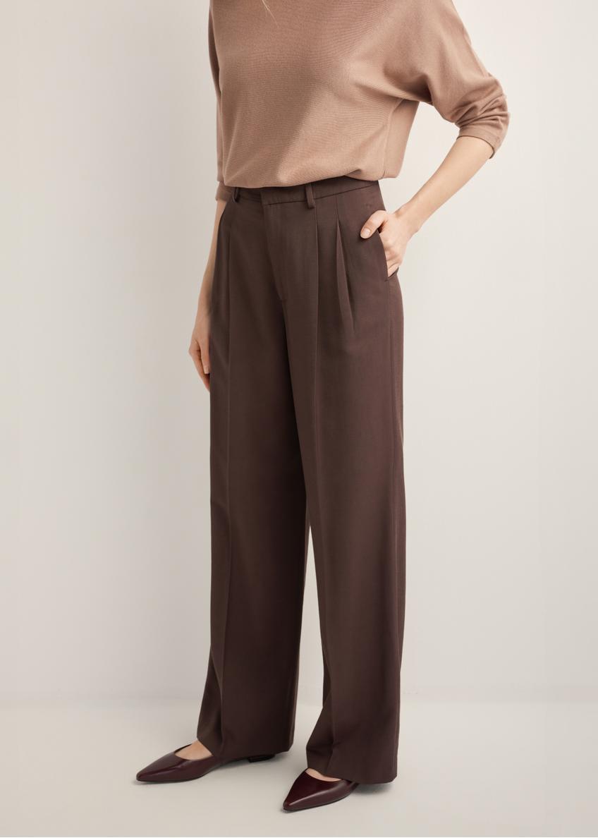 Women's brown trousers SPODT-0112-1I(Z26)