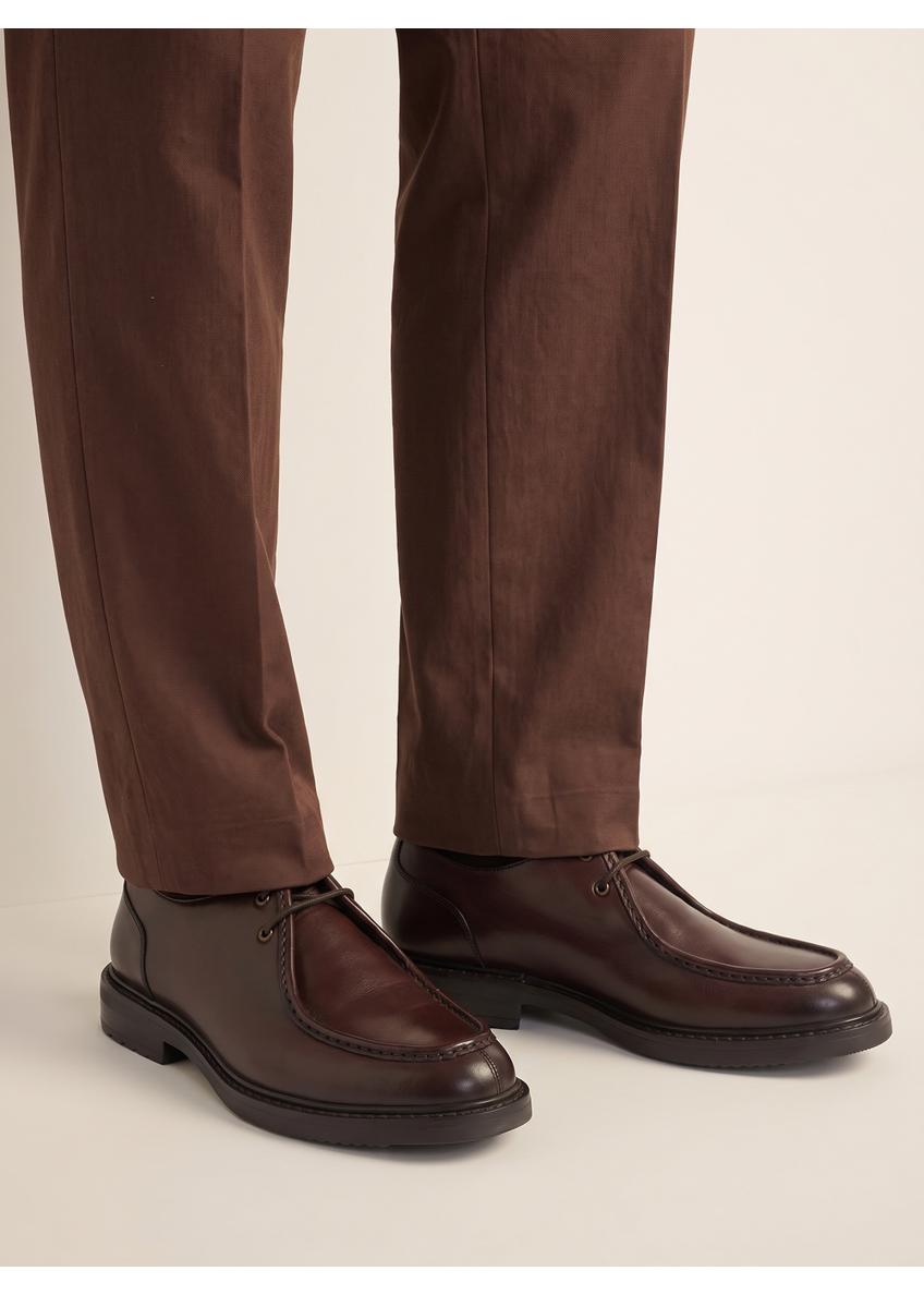 Dark brown leather men's shoes BUTYM-0587-1I(Z26)
