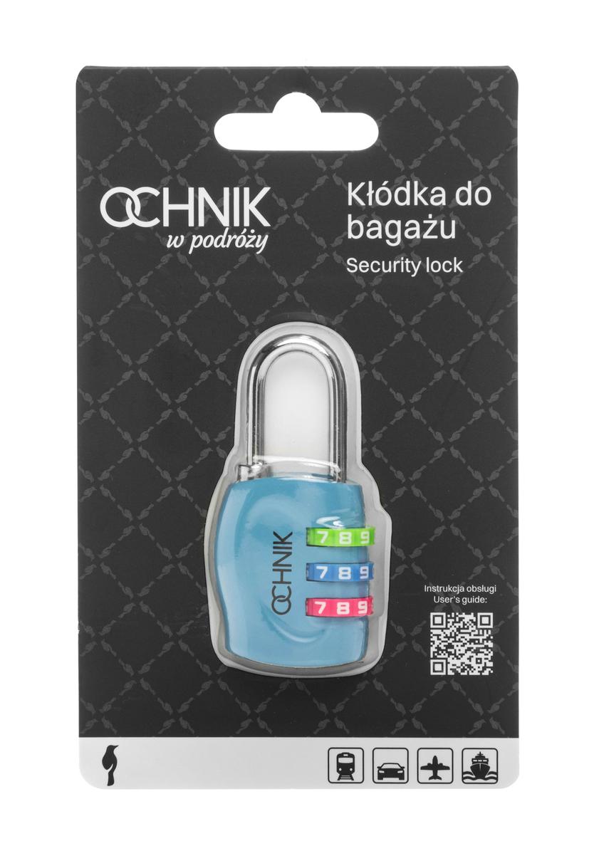 Light blue combination padlock AW-015-0005-7A(W26)