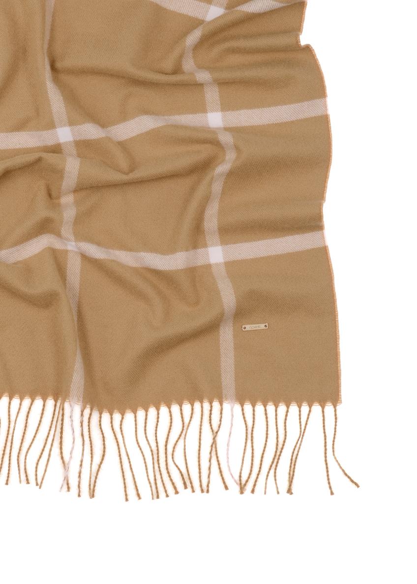 Large women's scarf in camel color SZADT-0100-24(Z25)