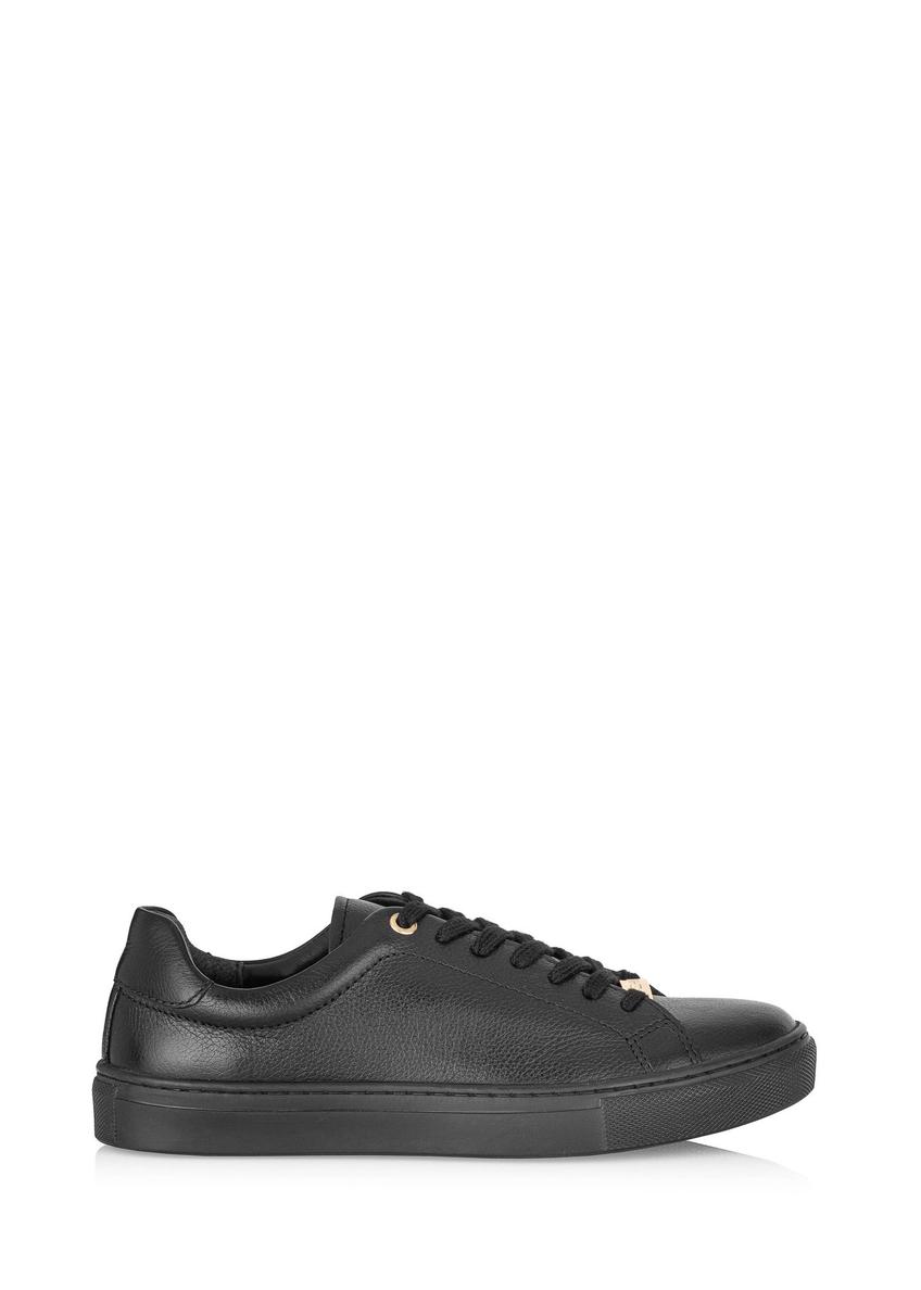 Black leather women's sneakers BUTYD-1068-99(Z24)-01