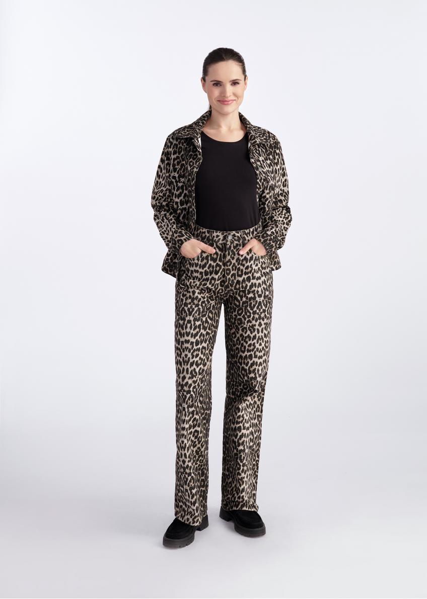 Women's leopard jacket ZAKDT-0042-86(W25)-02