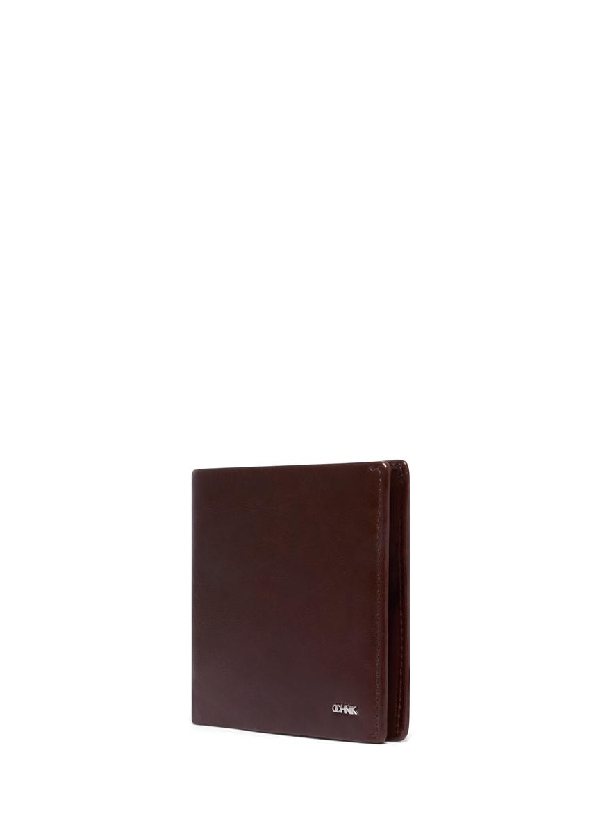 Brown leather men's wallet PORMS-0738-1G(Z26)