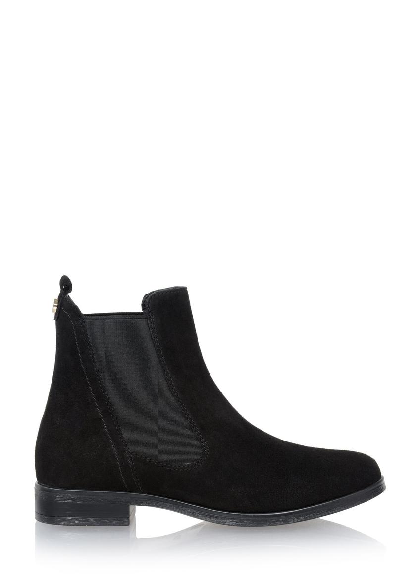 Women's suede black leather boots BUTYD-1009-98(Z24)-06