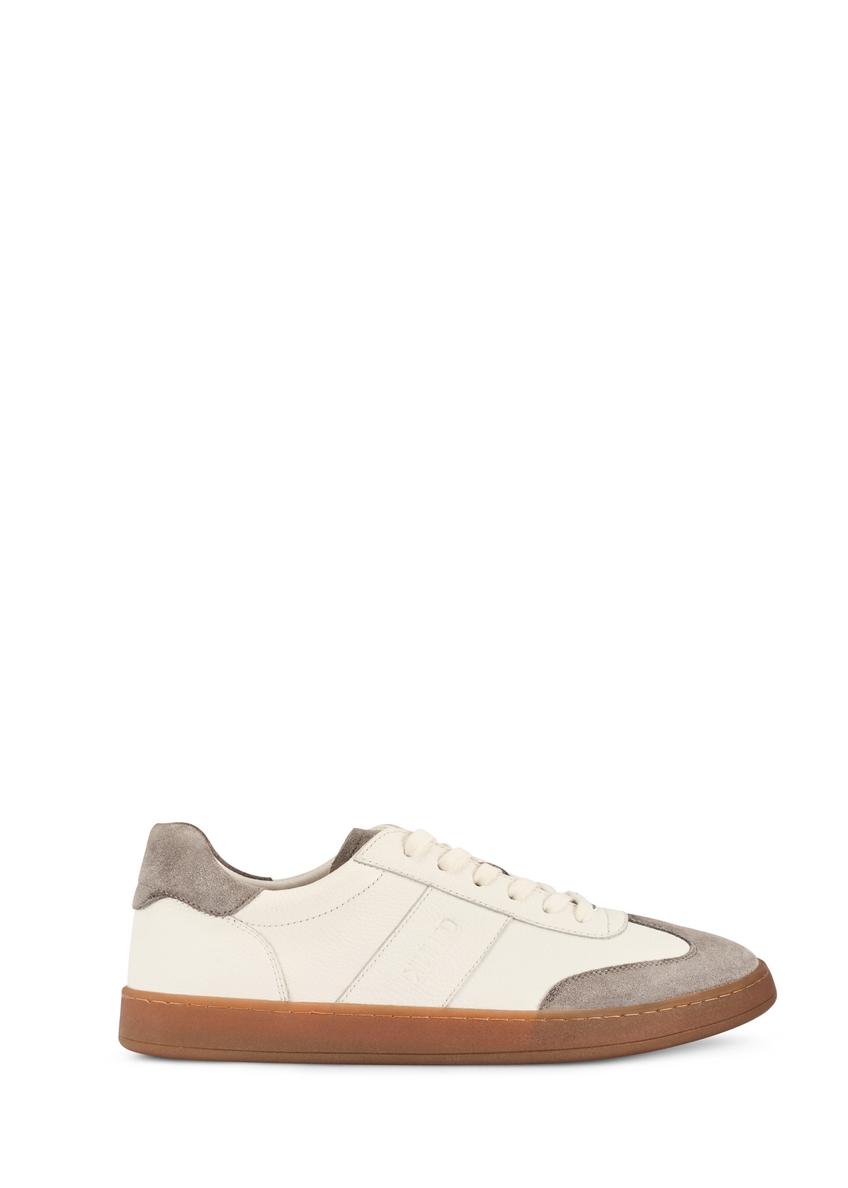 Men's leather sports shoes BUTYM-0487-0B(W26), side view of the product on a white background.