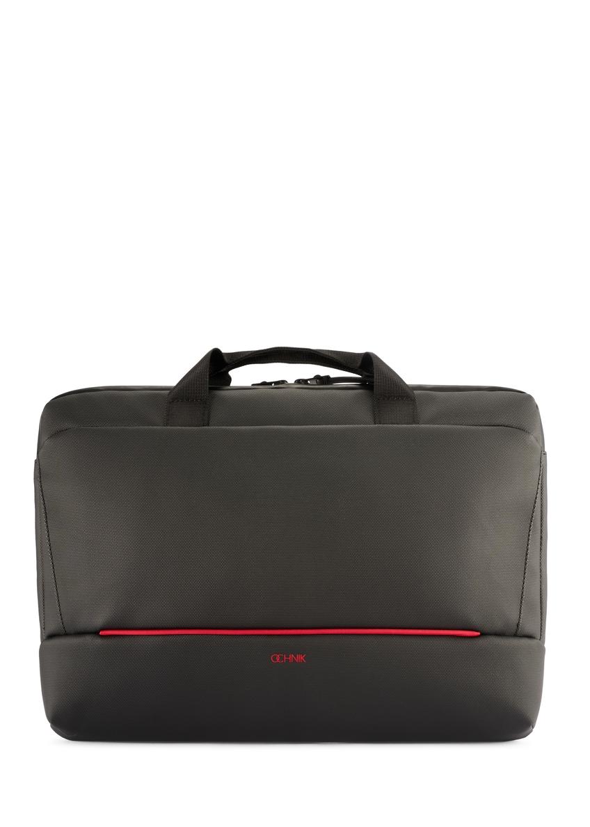 Black laptop bag TORMN-0398-9J(W26), front product view on white background.