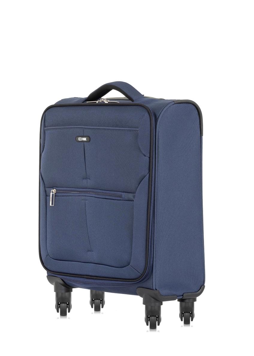 Small suitcase on wheels WALNY-0030-69-19(W24)