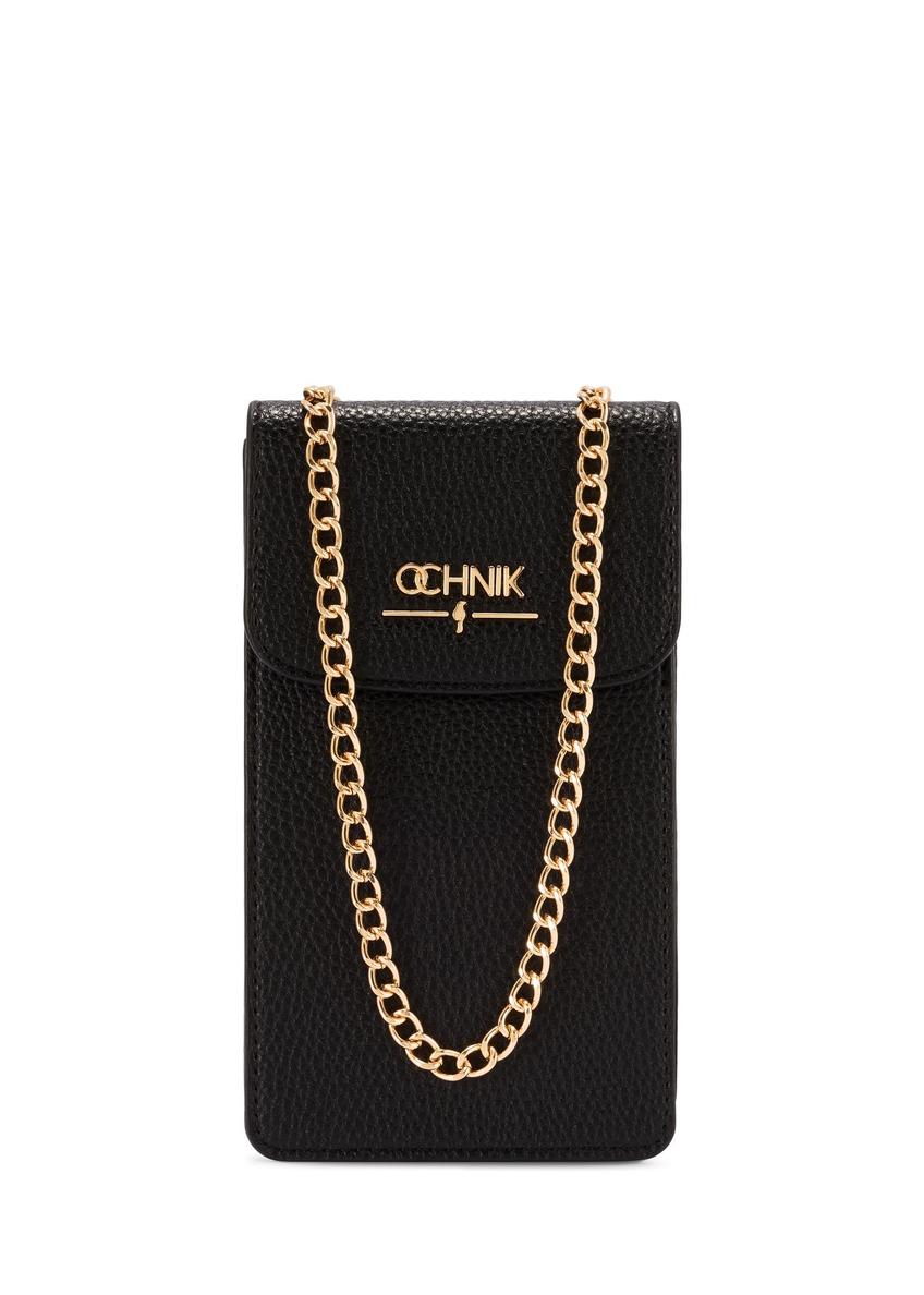 Black women's pouch TOREC-1112-99(Z25) - front product view on white background.