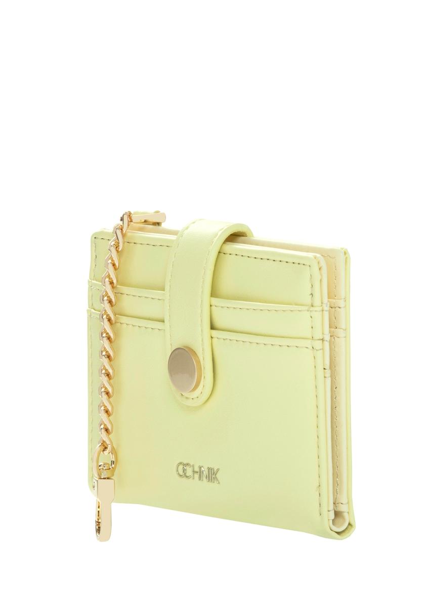 Small light yellow women's wallet POREC-0430-2A(W26)