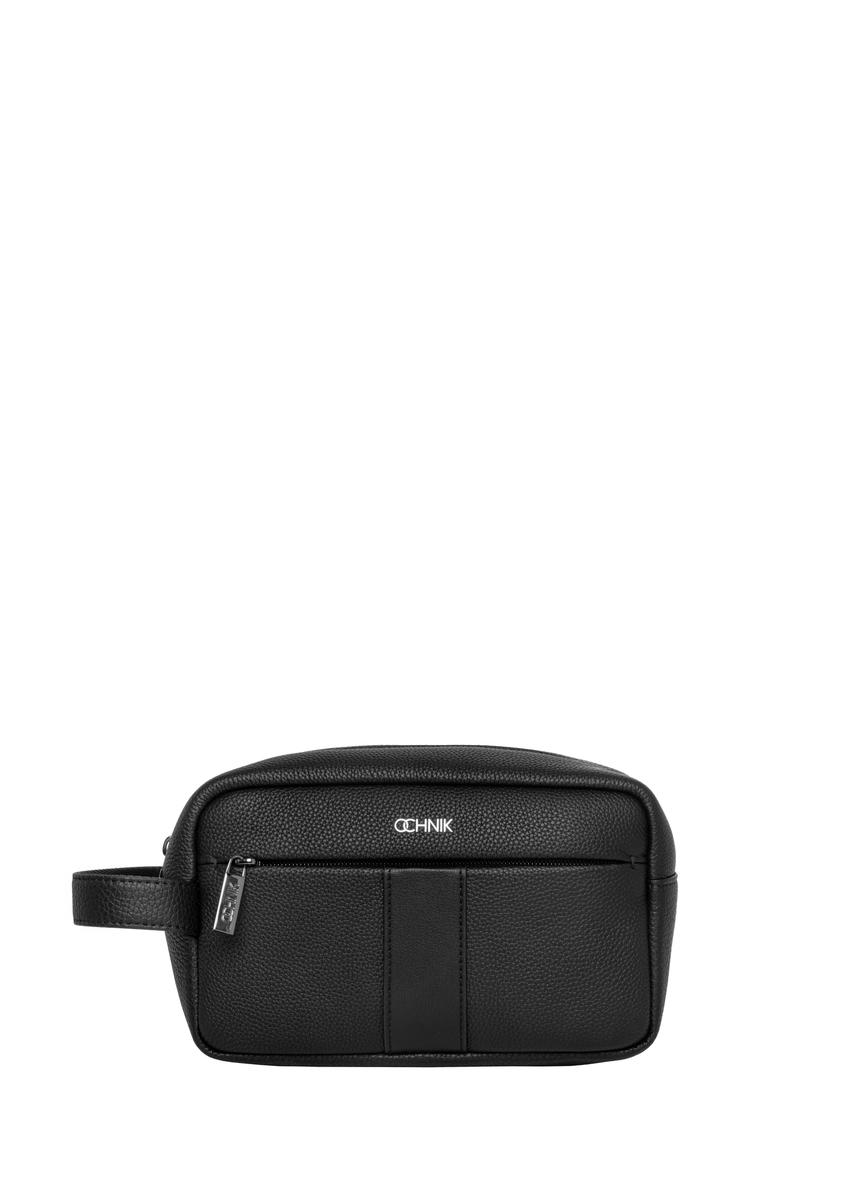 Black leather men's cosmetic bag TORMS-0537-9I(Z26)