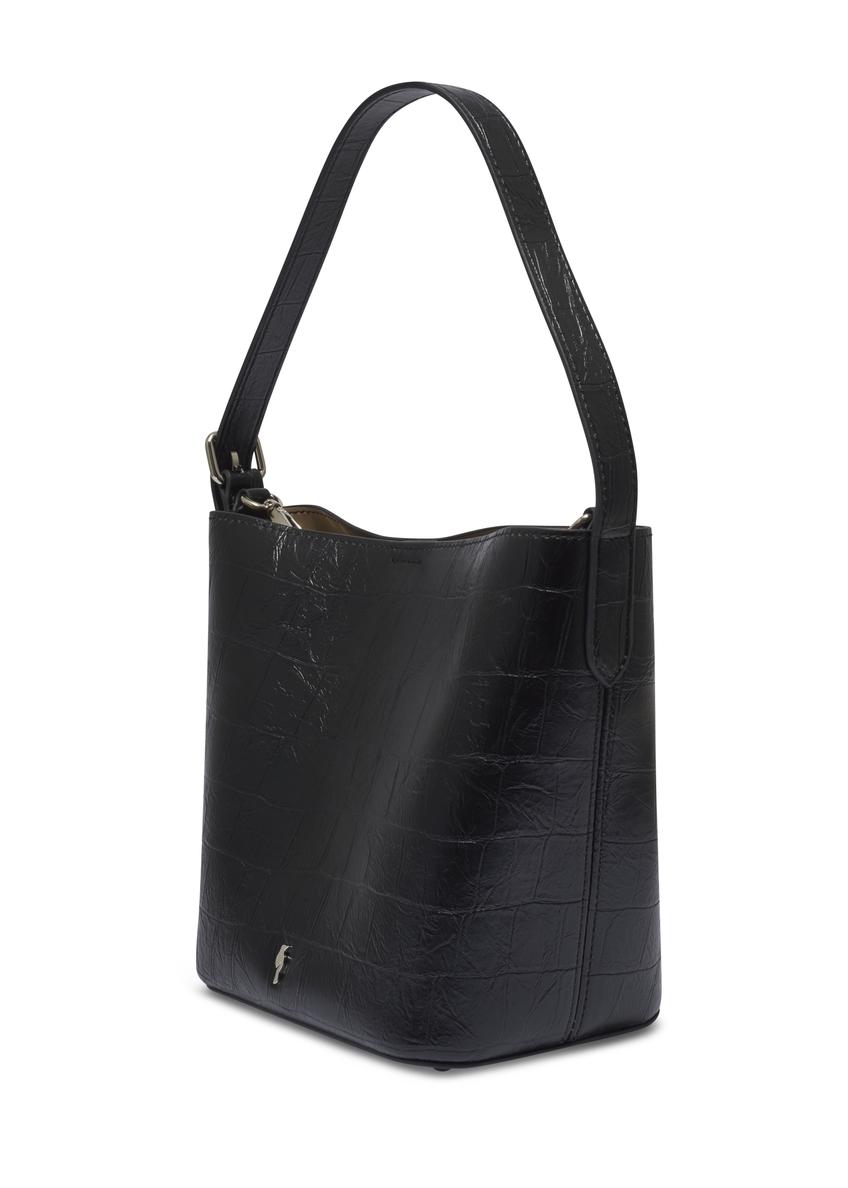 Black croco women's handbag TOREC-1305-9G(Z26)