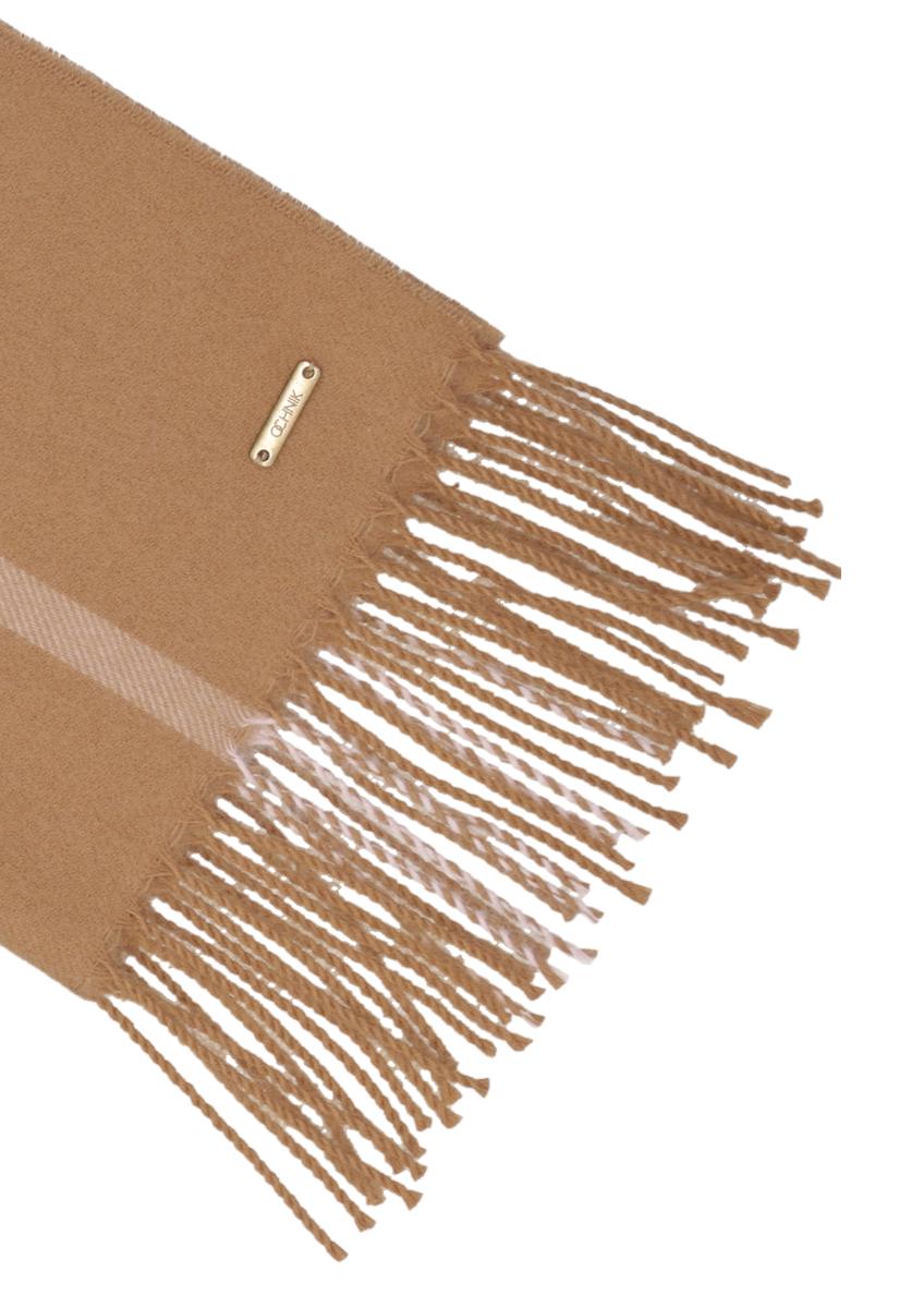 Large women's scarf in camel color SZADT-0100-1L(Z26)
