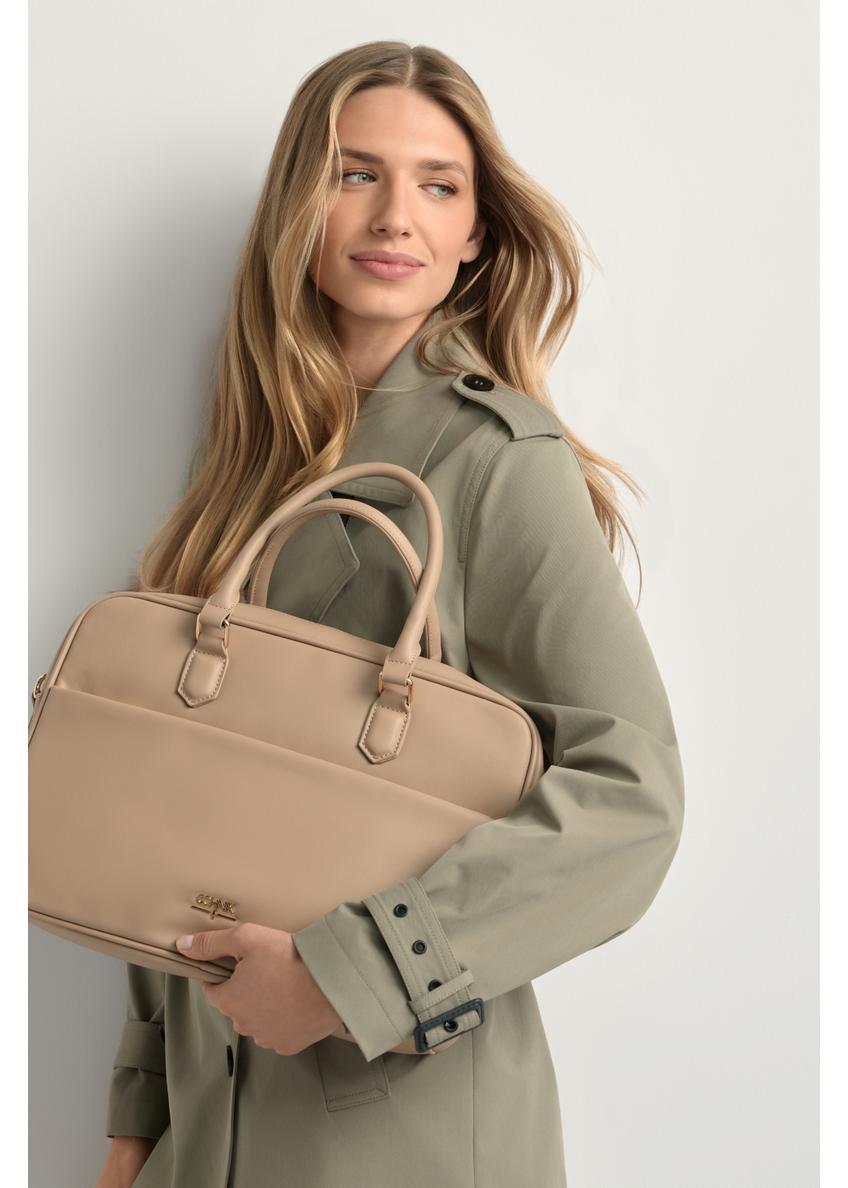 Beige women's laptop bag TOREC-1209-1B(W26)