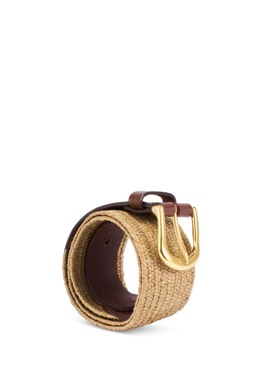 Wide women's leather belt PASDS-0338-1E(W26)