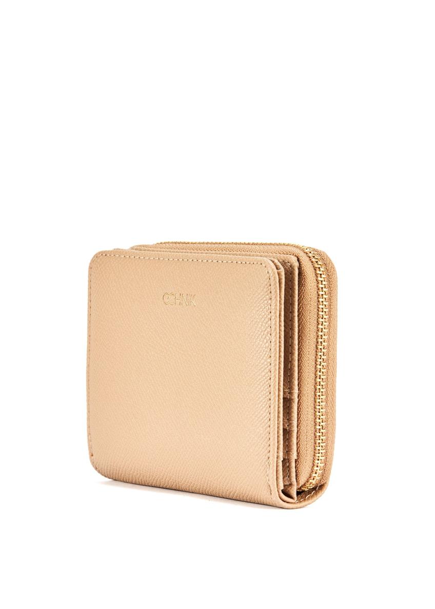 Beige medium women's wallet POREC-0412-1B(W26)