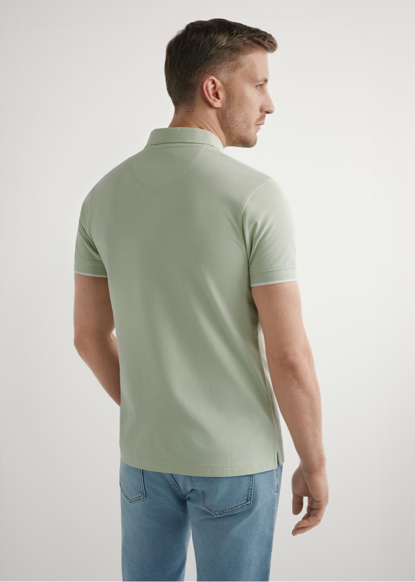 Sage cotton polo shirt POLMT-0045B-8F(W26)
