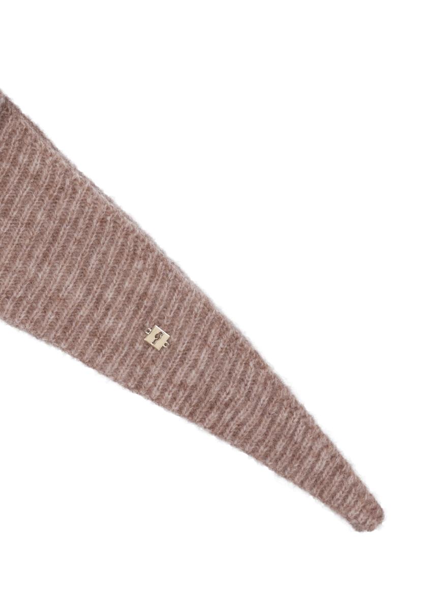 Women's scarf with alpaca wool SZADT-0231-1B(Z26)