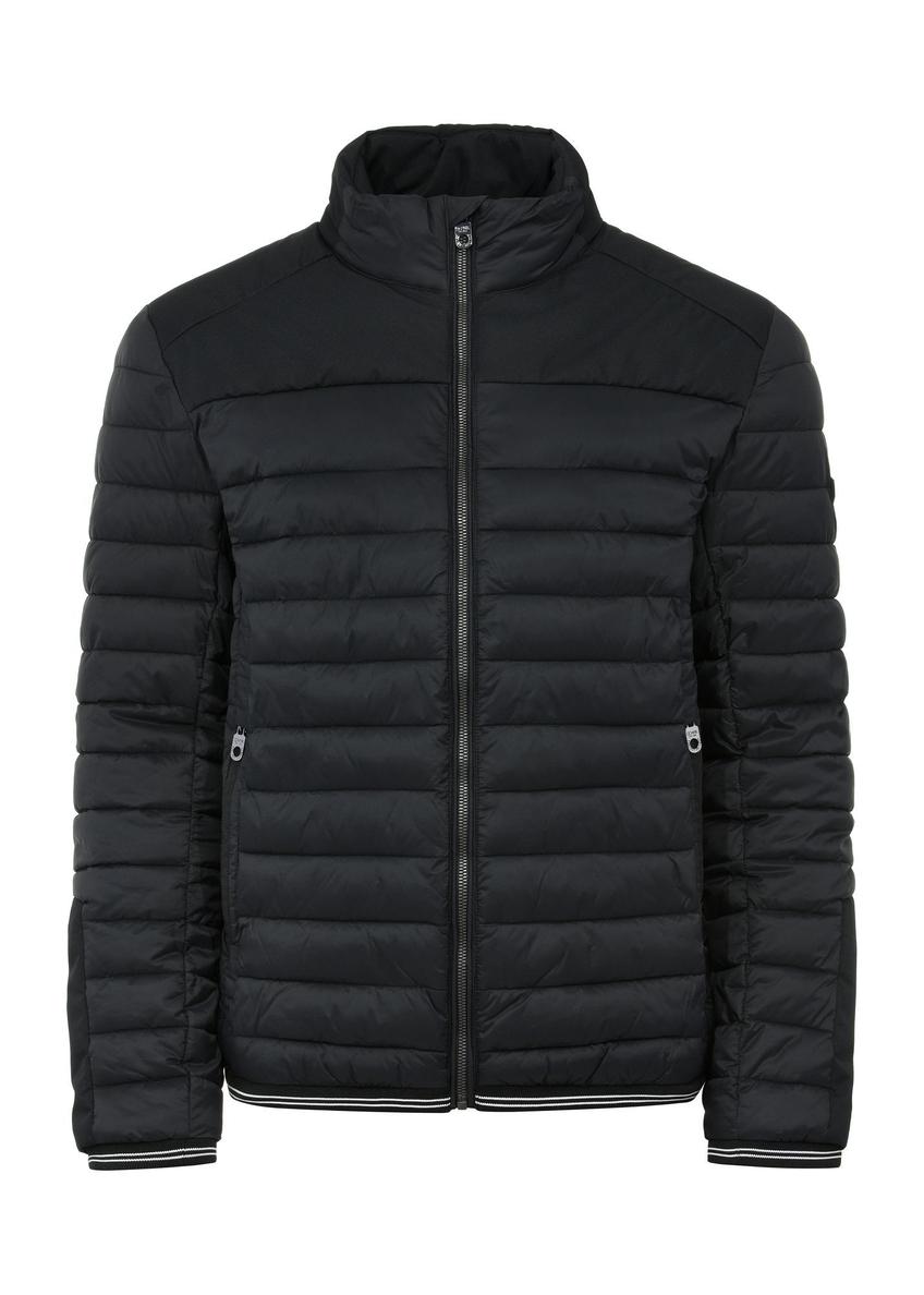 Men's black transitional jacket KURMT-0358A-99(W26)