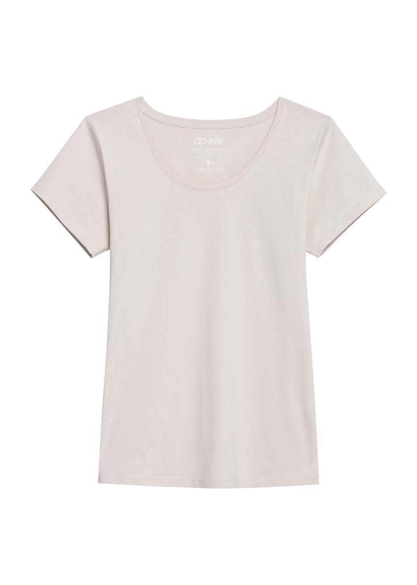 Beige Women's Basic T-shirt TSHDT-0111-81(KS)