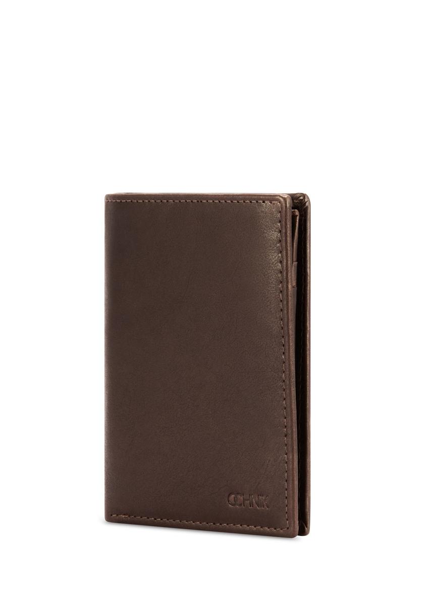 Men's brown leather wallet PORMS-0672-1H(Z26)
