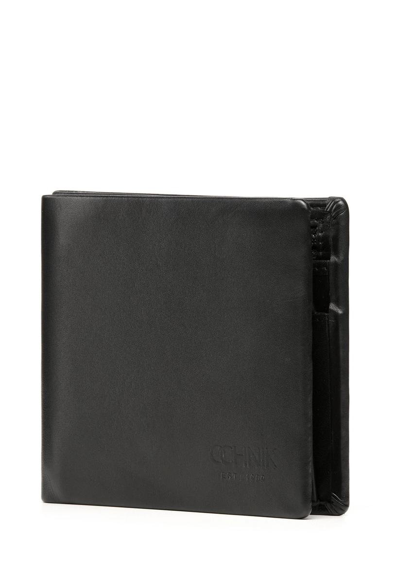 Black leather men's wallet PORMS-0659-99(Z25)