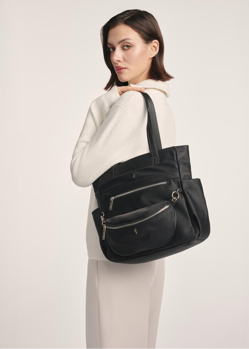 Nylon women's handbag with pouch TOREN-0326-99(Z25)