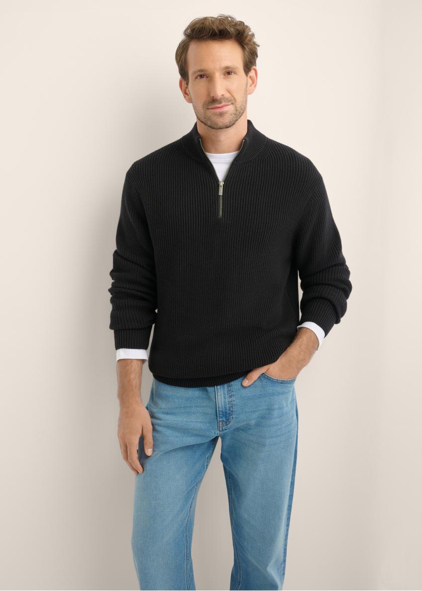 Black men's sweater SWEMT-0175-99(Z26)