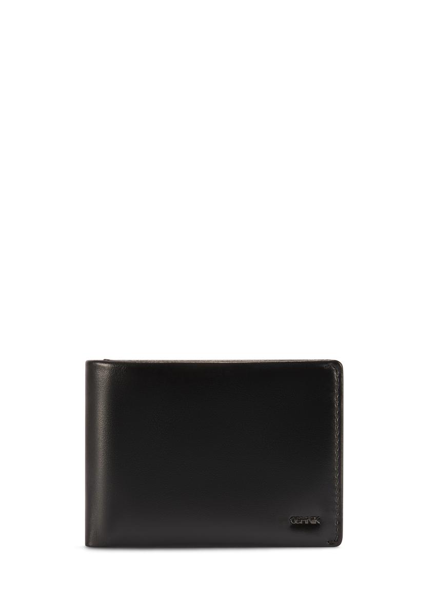 Black leather men's wallet PORMS-0663-99(Z25)