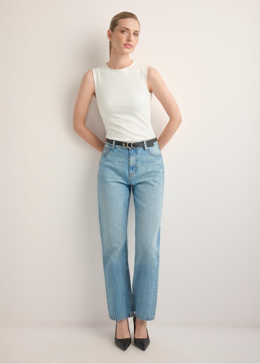 White cotton blouse BLUDT-0211-0B(Z26)