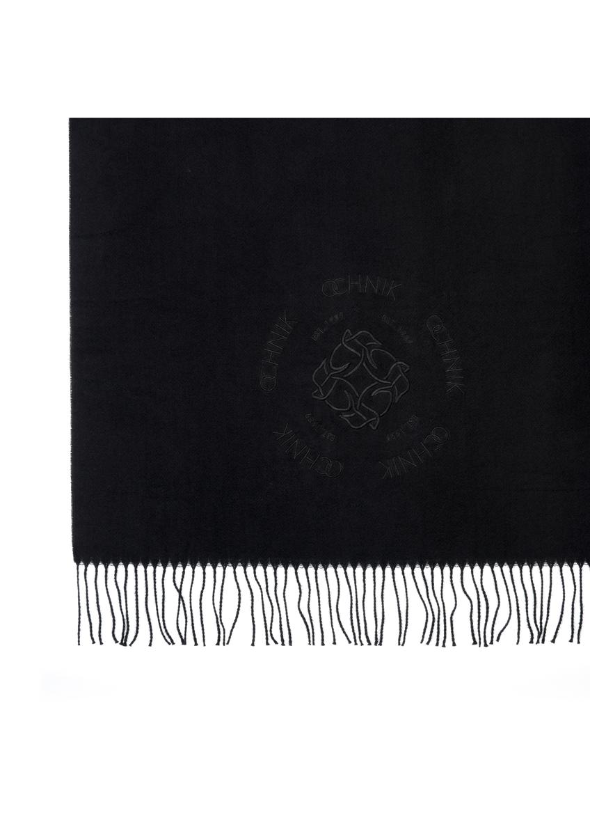 Black women's scarf with OCHNIK logo SZADT-0146-99(Z24)