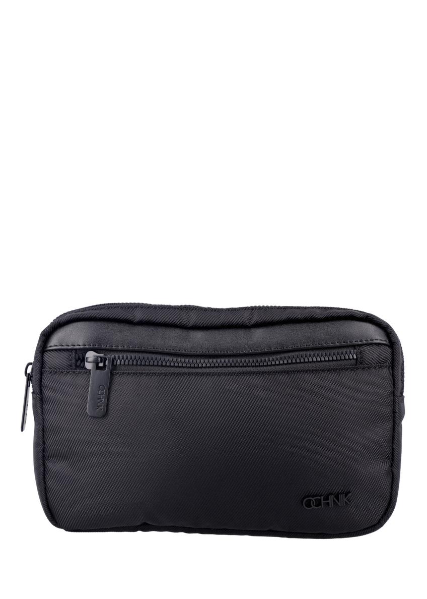 Black men's cosmetic bag TORMN-0429-99(Z26), front product view on white background.