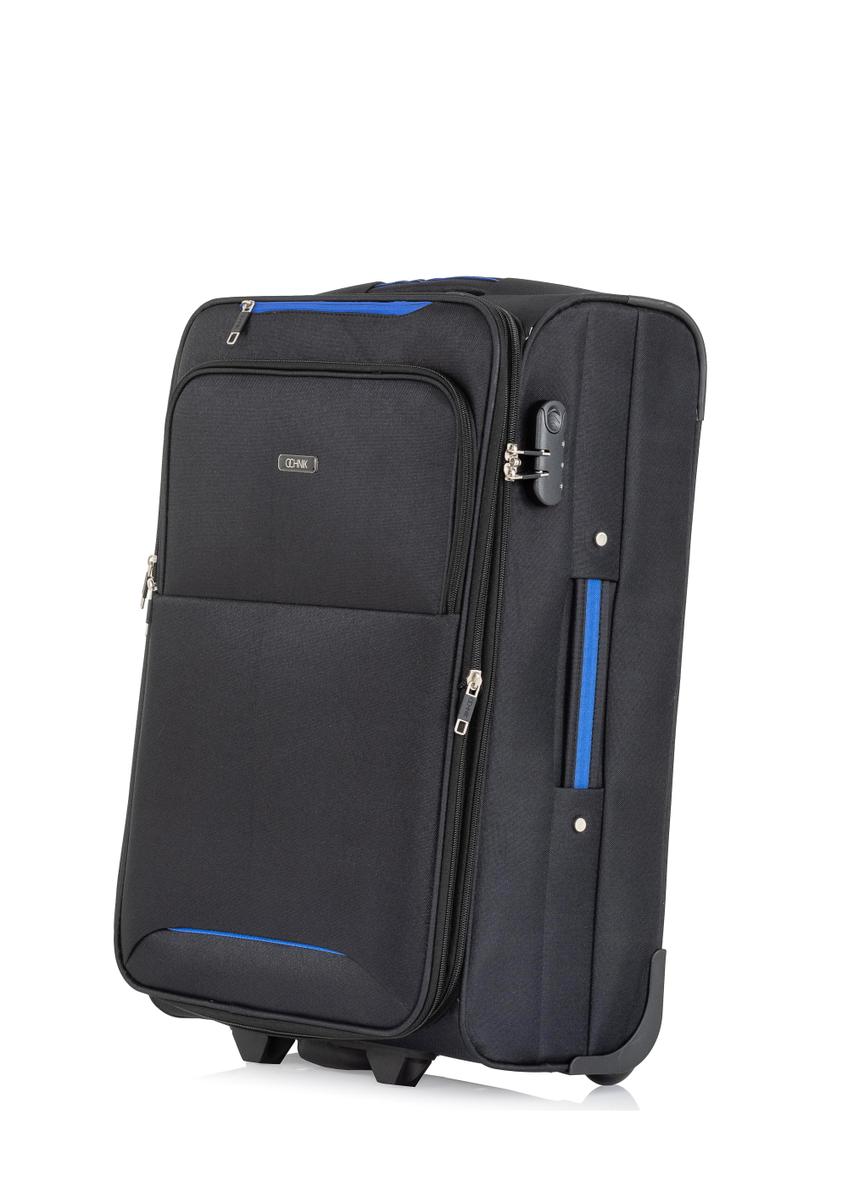 Medium suitcase on wheels WALNY-0033-99-24(W25)