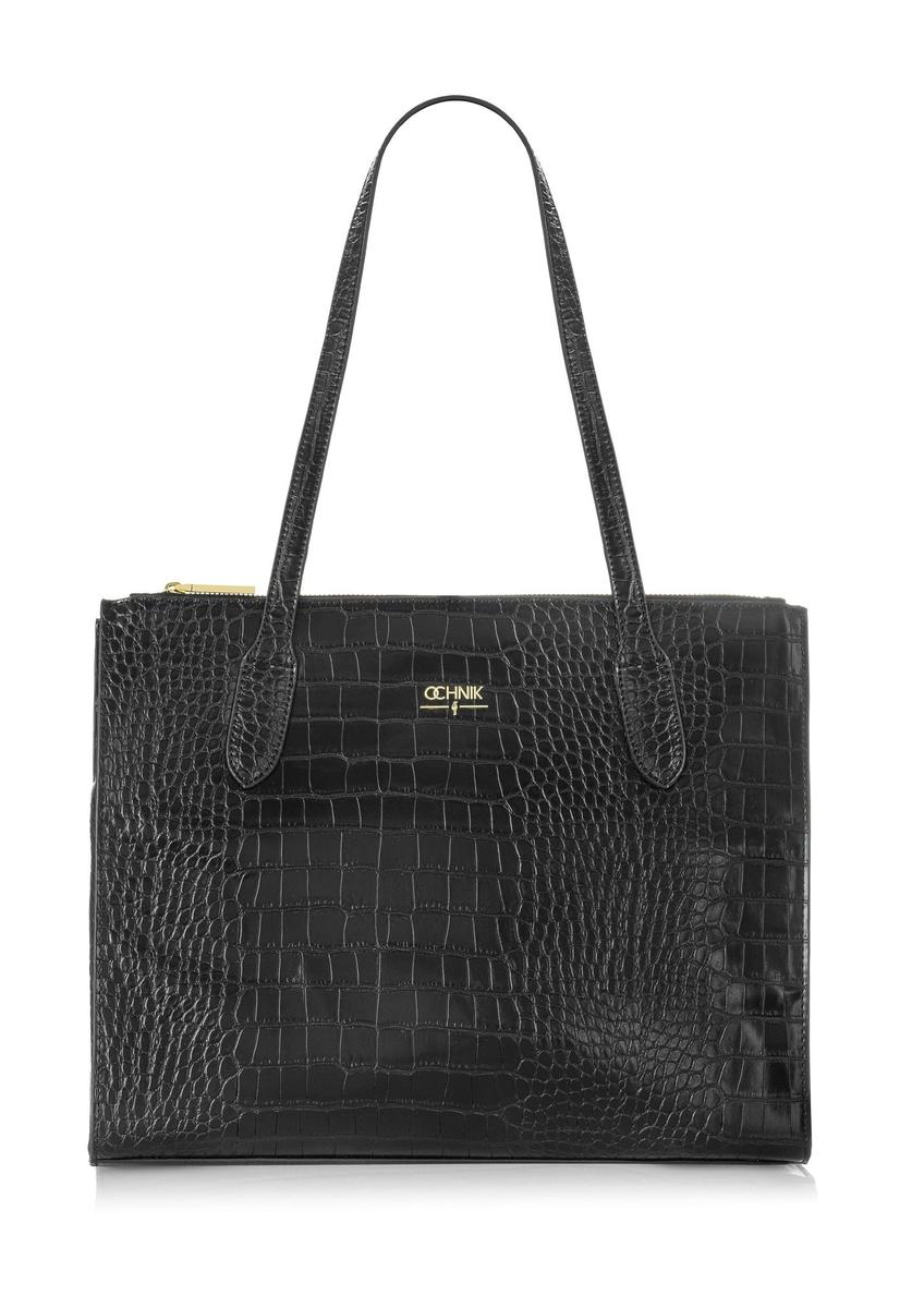 Black croco women's handbag TOREC-0963-97(Z24) pic. 3