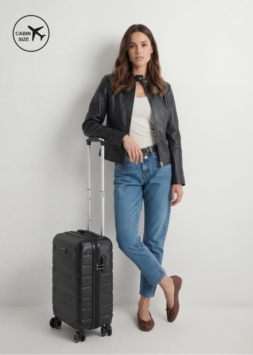 Small suitcase on wheels WALAB-0067-99-19(W25)