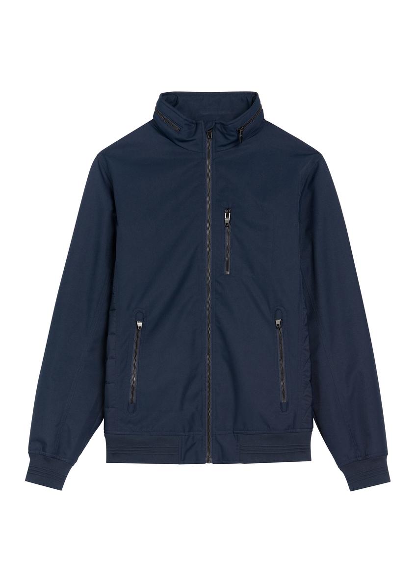 Men's navy blue transitional jacket KURMT-0414-7D(W26)