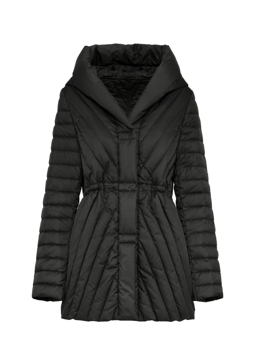 Black women's quilted jacket KURDT-0524-99(Z25)