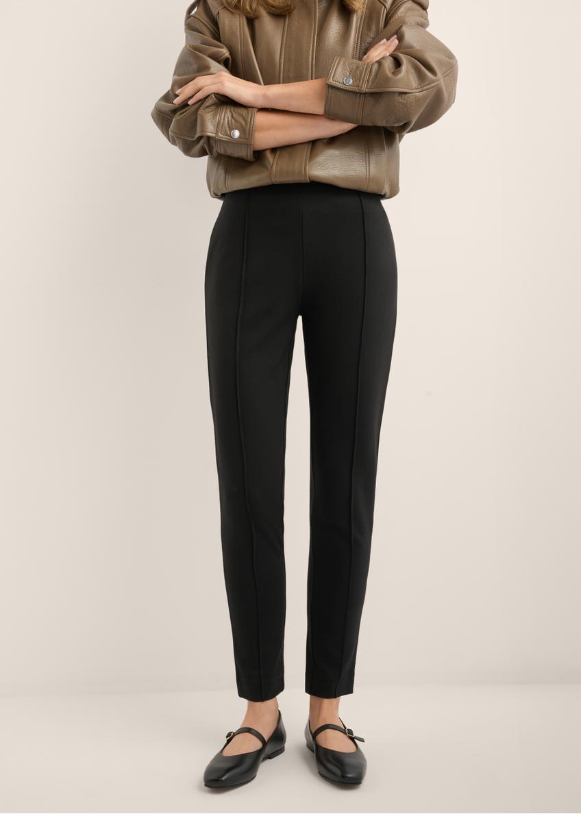 Black fitted women's trousers SPODT-0096-99(Z26)