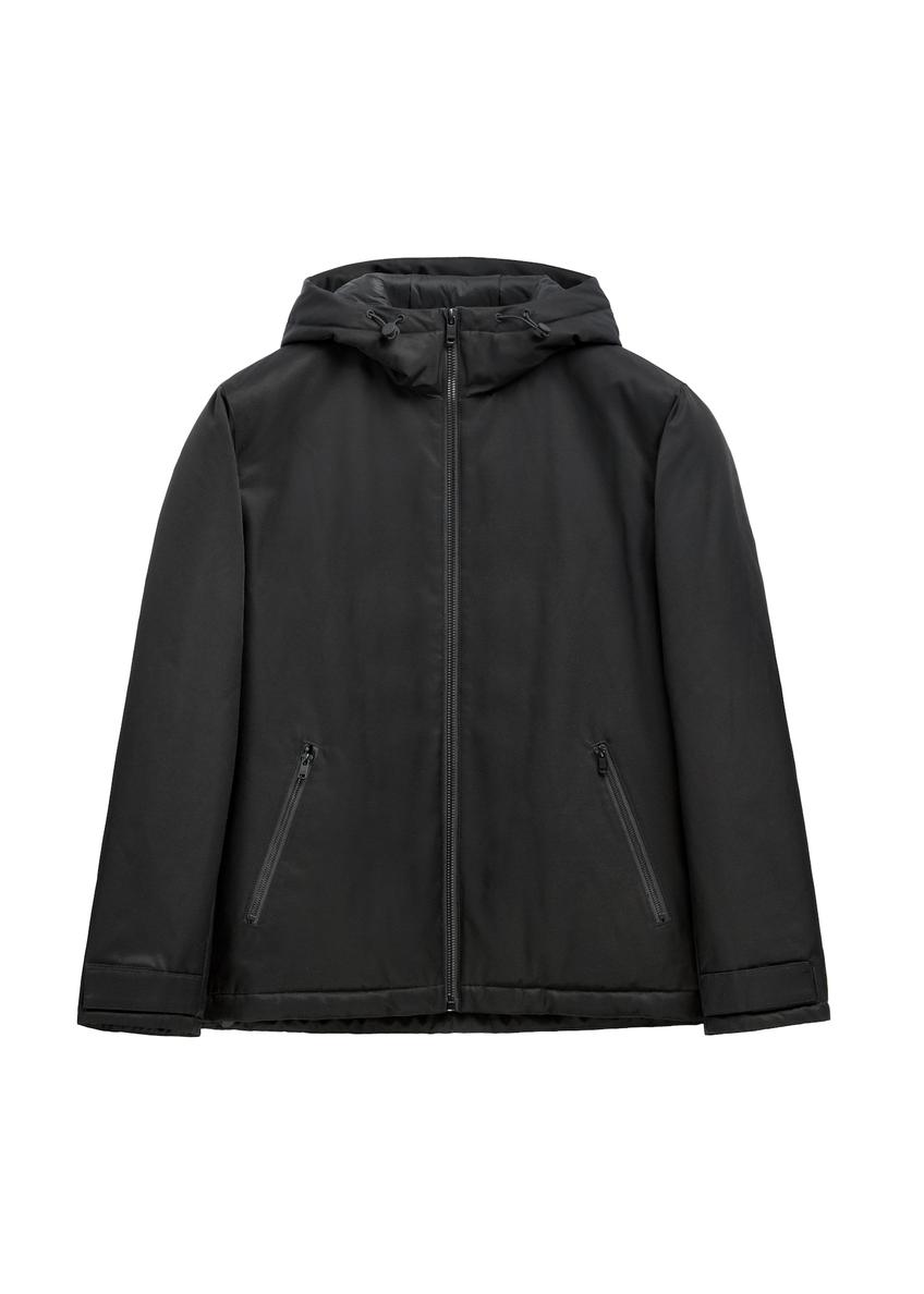 Black men's transitional jacket KURMT-0436-99(Z26)