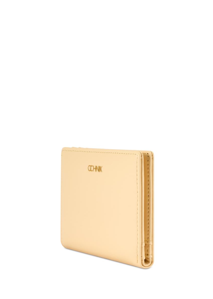 Small light yellow women's wallet POREC-0415-2A(W26)