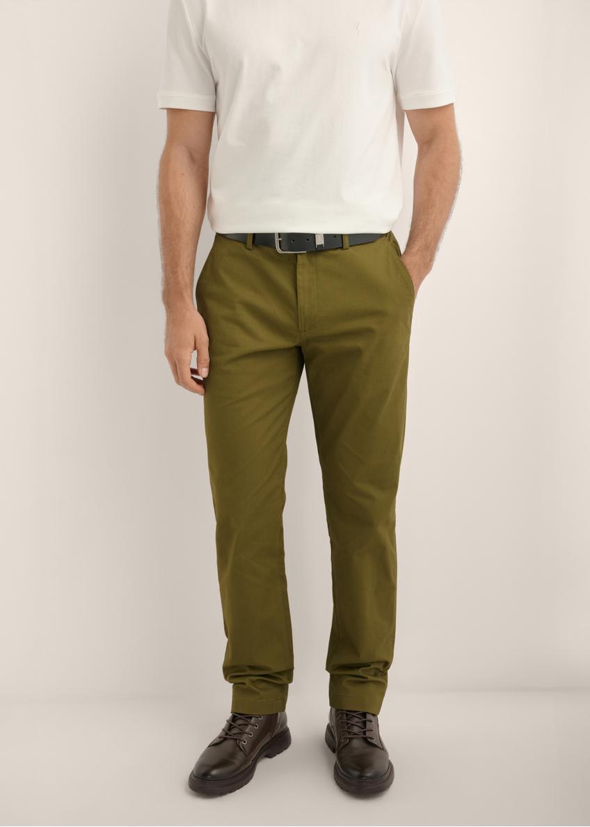 Men's khaki trousers SPOMT-0121-8D(Z26)