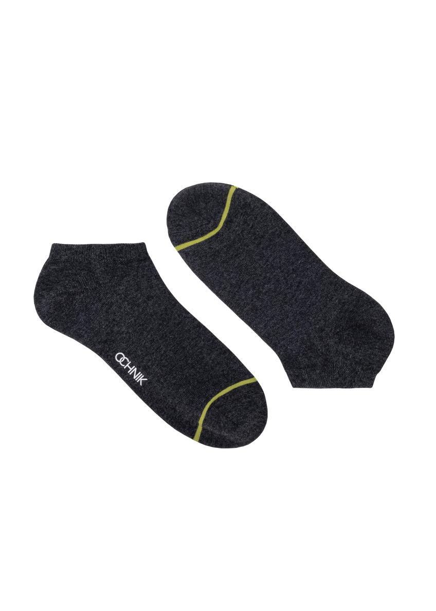 Men's short graphite socks SKAMT-0185-95(W24)-01