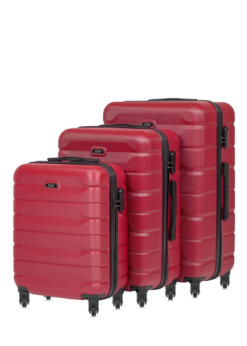 Set of suitcases on wheels 19''/24''/28'' WALAB-0067-49(W24)-01