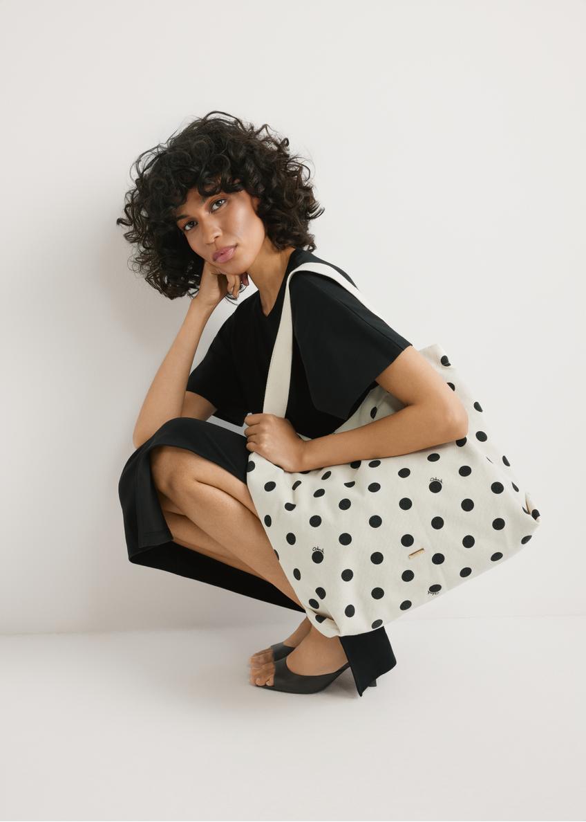 Cotton polka dot bag TOREN-0289-0P(W26)