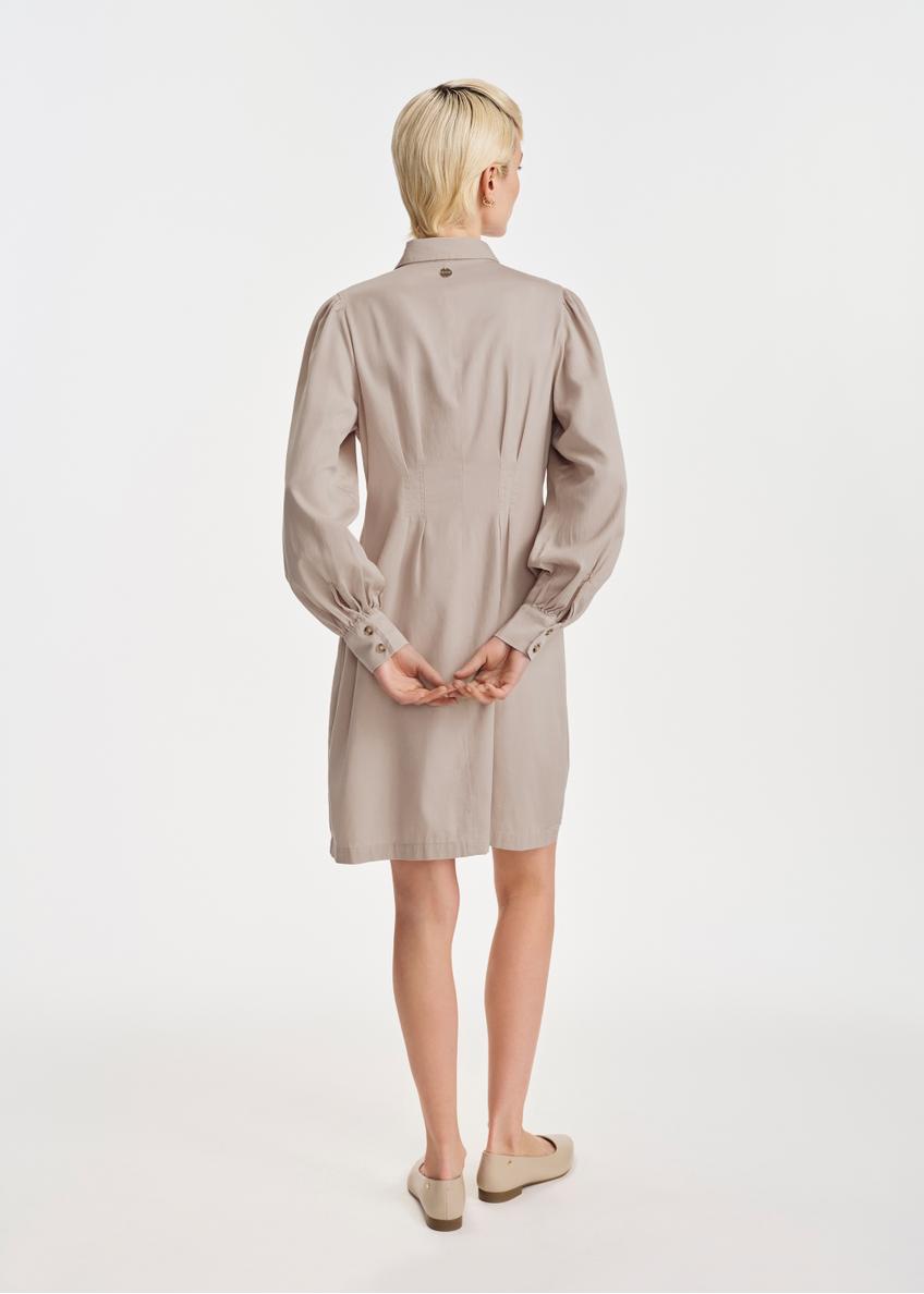 Beige shirt dress SUKDT-0228-81(W25)