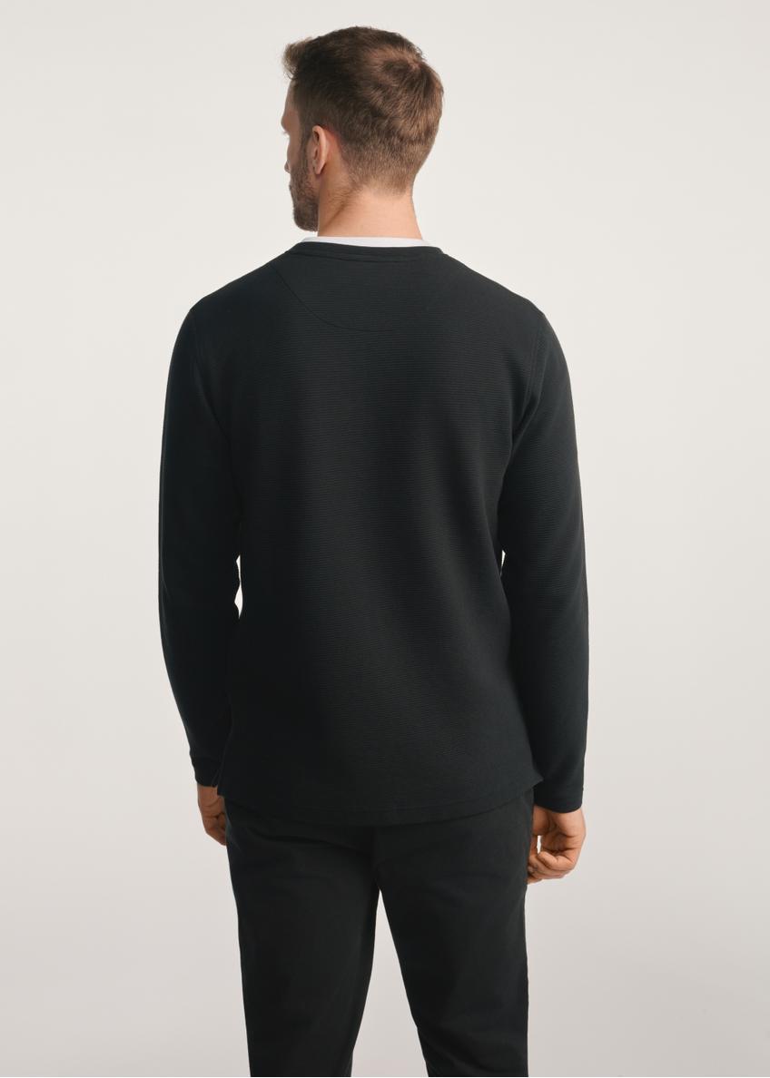 Black men's longsleeve LSLMT-0007-99(Z24)