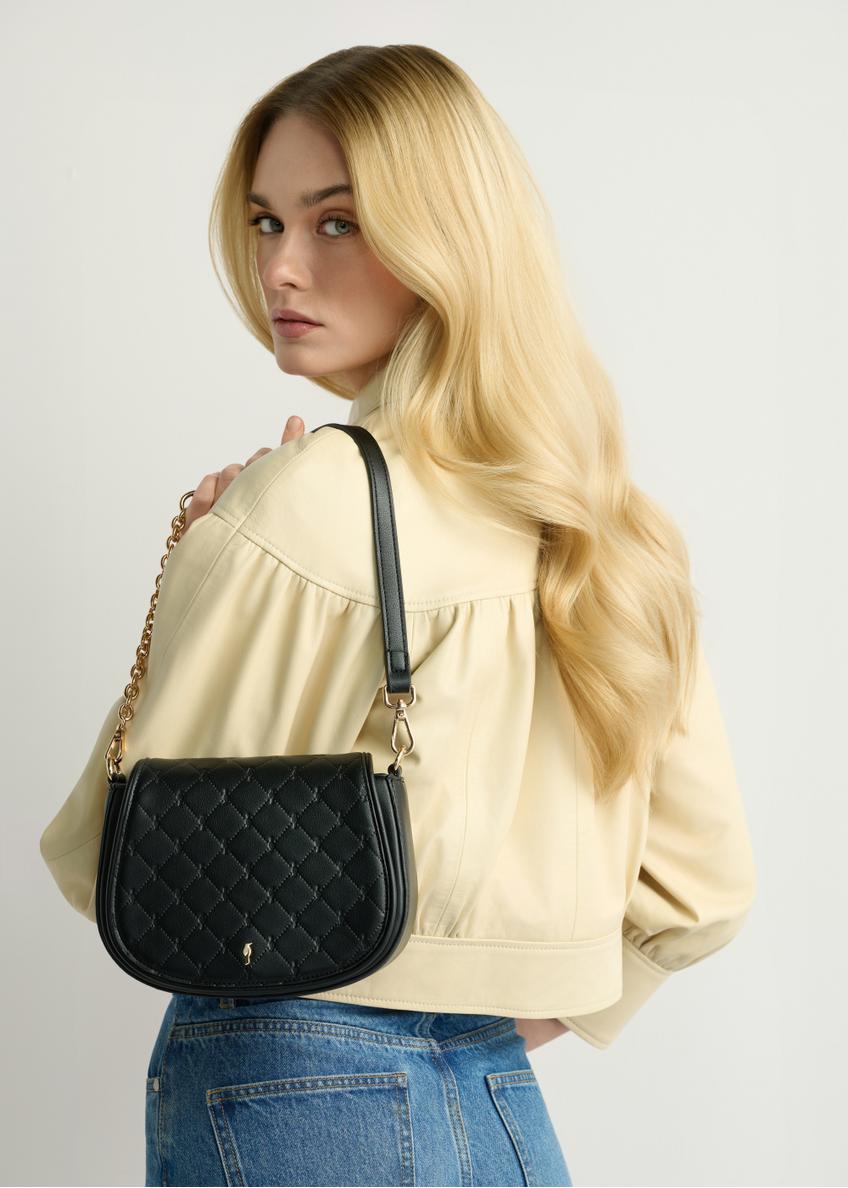 Women's black messenger bag TOREC-1179-9P(W26)