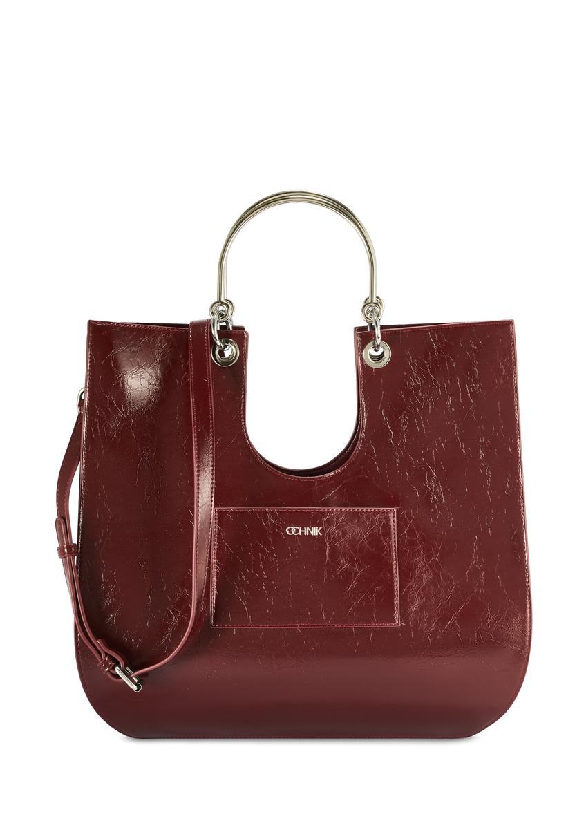 Burgundy women's handbag TOREC-0728A-49(Z25)
